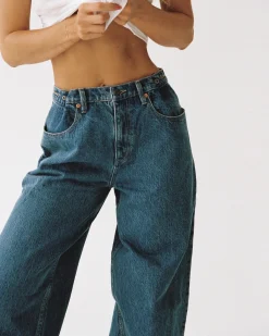 Signature Wide Leg Relaxed Denim Jeans