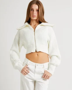 Simmy Double Zip Knit Top