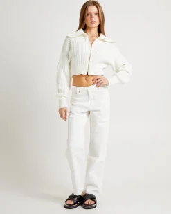 Simmy Double Zip Knit Top