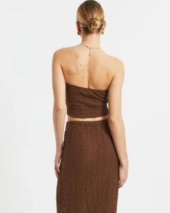 Skyla Texture Twist Bandeau Top