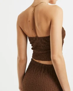 Skyla Texture Twist Bandeau Top