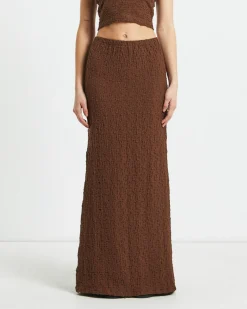 Skyla Textured Maxi Skirt