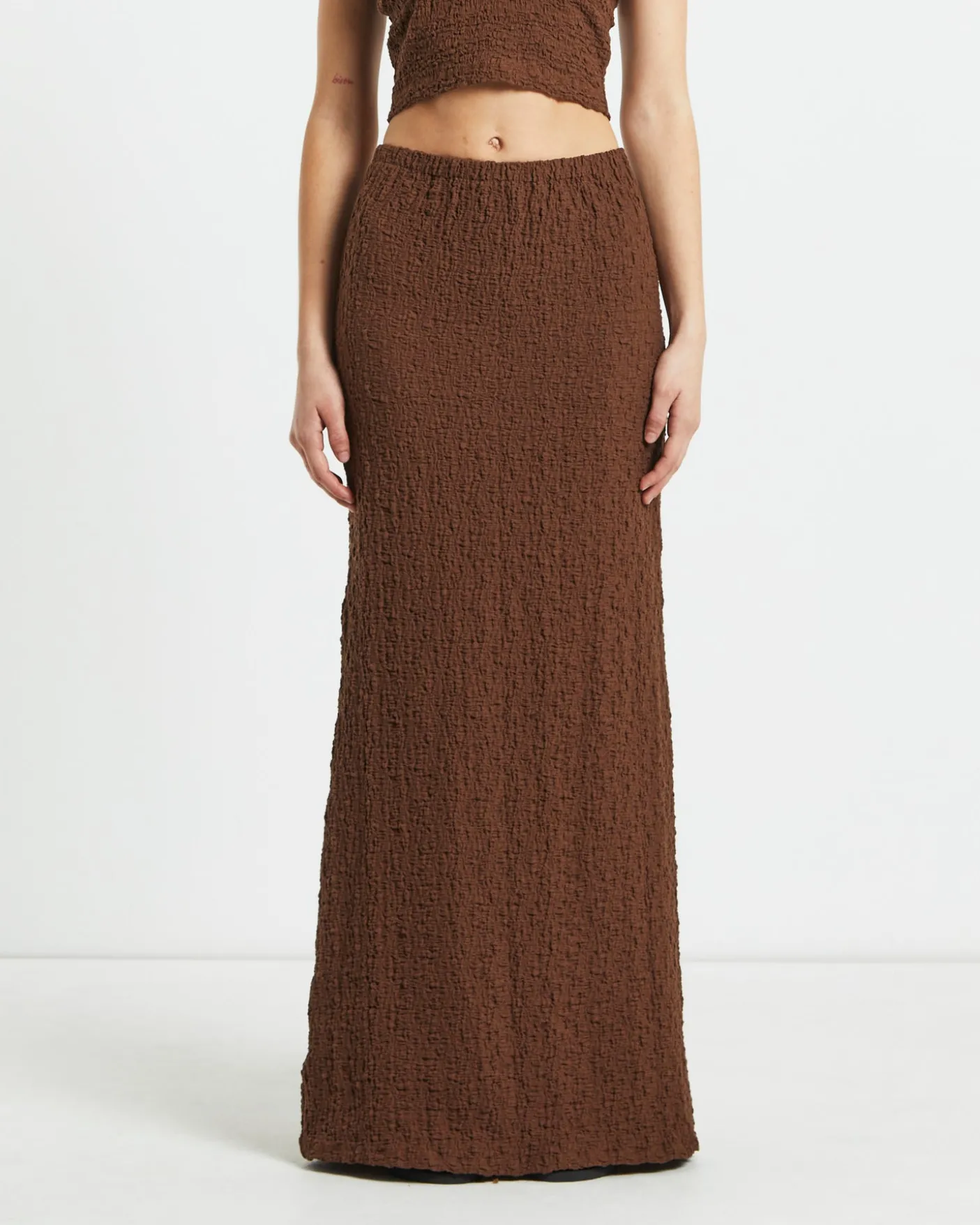 Skyla Textured Maxi Skirt