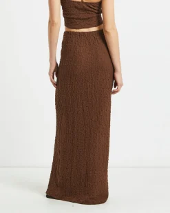 Skyla Textured Maxi Skirt
