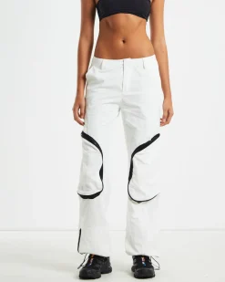 Skylar Patch Pocket Ski Pants White