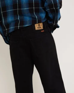 Slacker Relaxed Denim Jeans Steele Black