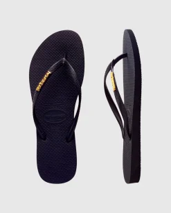Slim Logo Thongs