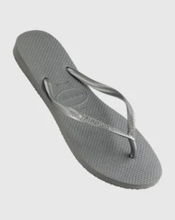 Slim Metallic Thongs