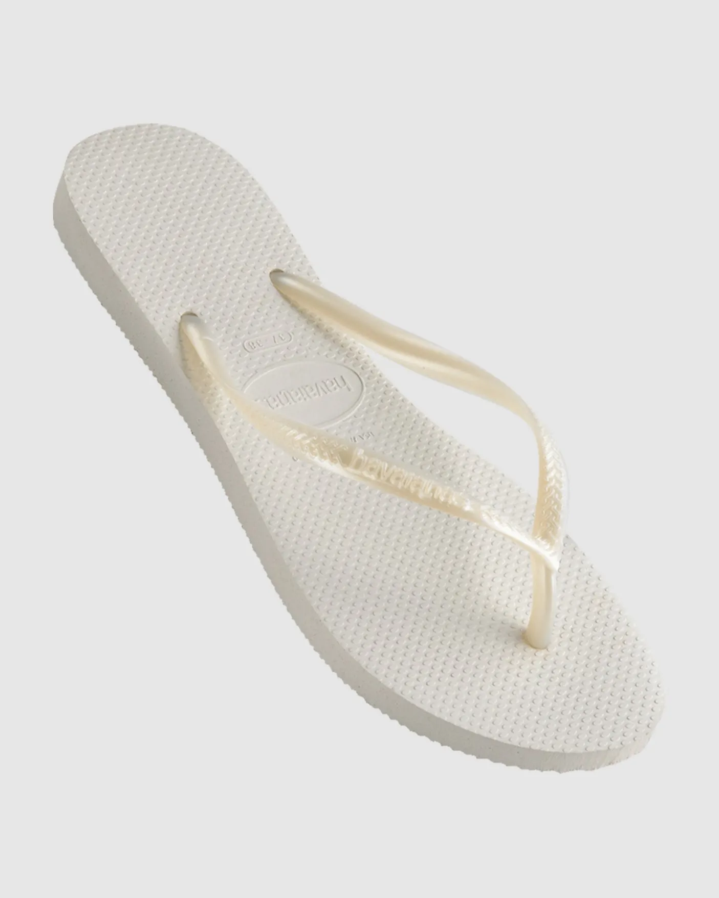 Slim Metallic Thongs