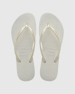 Slim Metallic Thongs