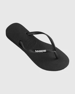 Slim Rubber Logo Thongs