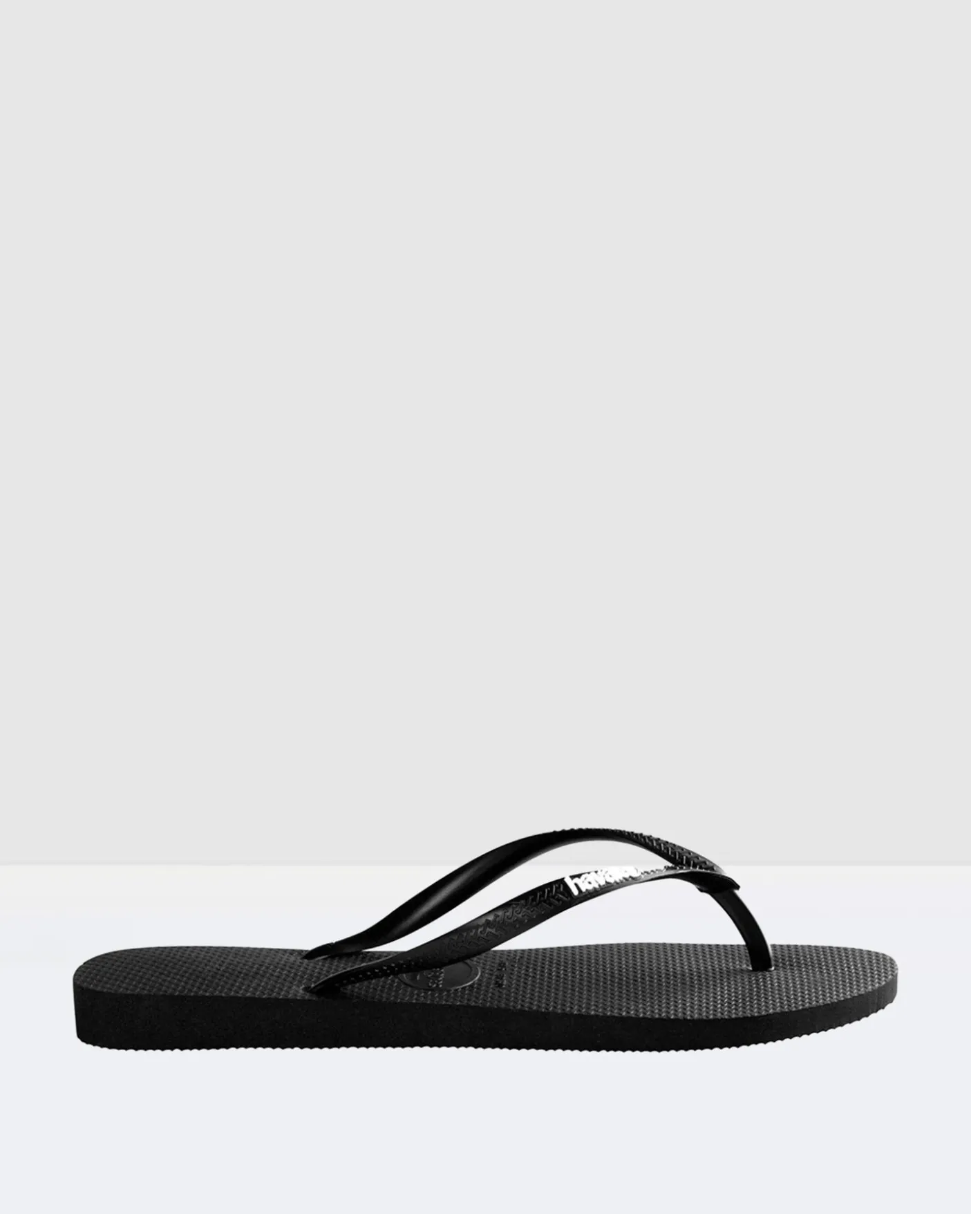 Slim Rubber Logo Thongs