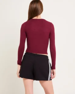 Slinky Scoop Neck Long Sleeve