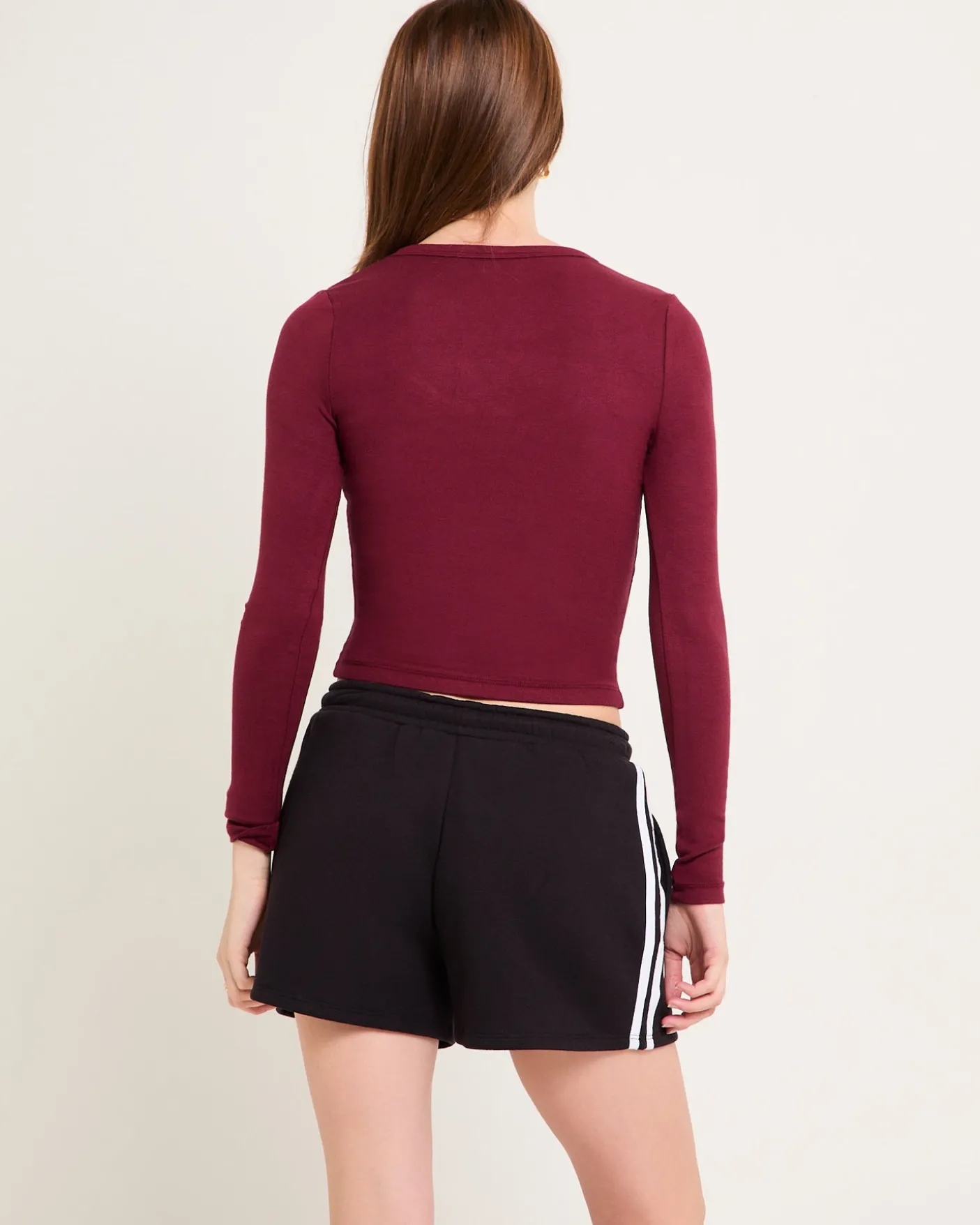Slinky Scoop Neck Long Sleeve