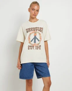 Slouch Short Sleeve T-Shirt in Botanical Love