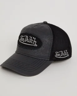 Snakeskin Twill Trucker Cap