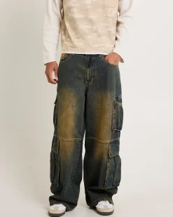Society Denim Cargo Denim Jeans