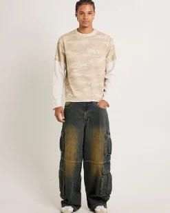Society Denim Cargo Denim Jeans