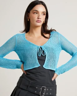 Sofia Sequin Long Sleeve Cover Up