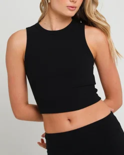 Soft Knit High Neck Tank