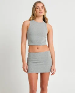 Soft Knit High Neck Tank