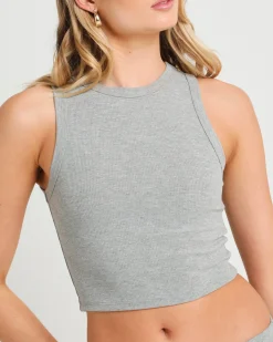Soft Knit High Neck Tank