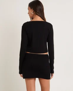 Soft Knit Rib Cardigan