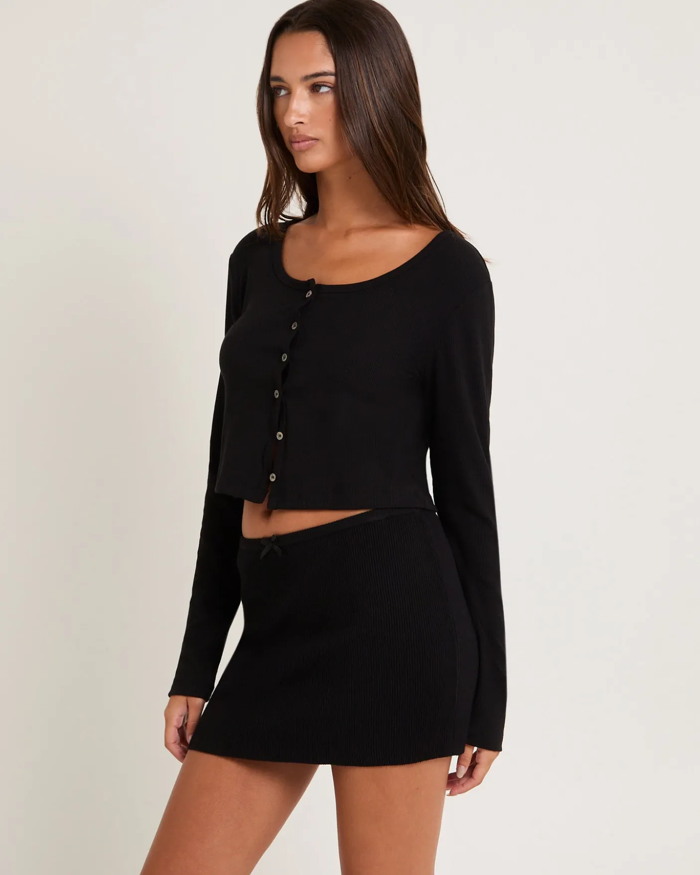 Soft Knit Rib Cardigan