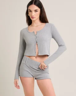Soft Knit Rib Cardigan