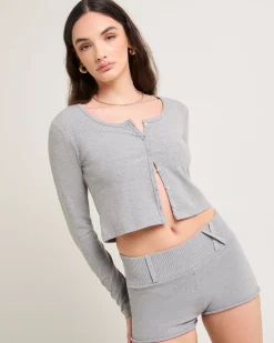 Soft Knit Rib Cardigan
