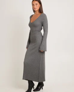 Sophie Long Sleeve Rib Knit Dress