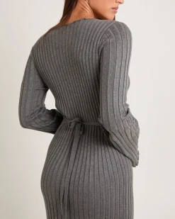 Sophie Long Sleeve Rib Knit Dress