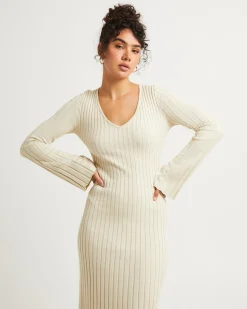 Sophie Long Sleeve Rib Knit Dress