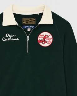 Specter Quarter Zip Polo Sweatshirt