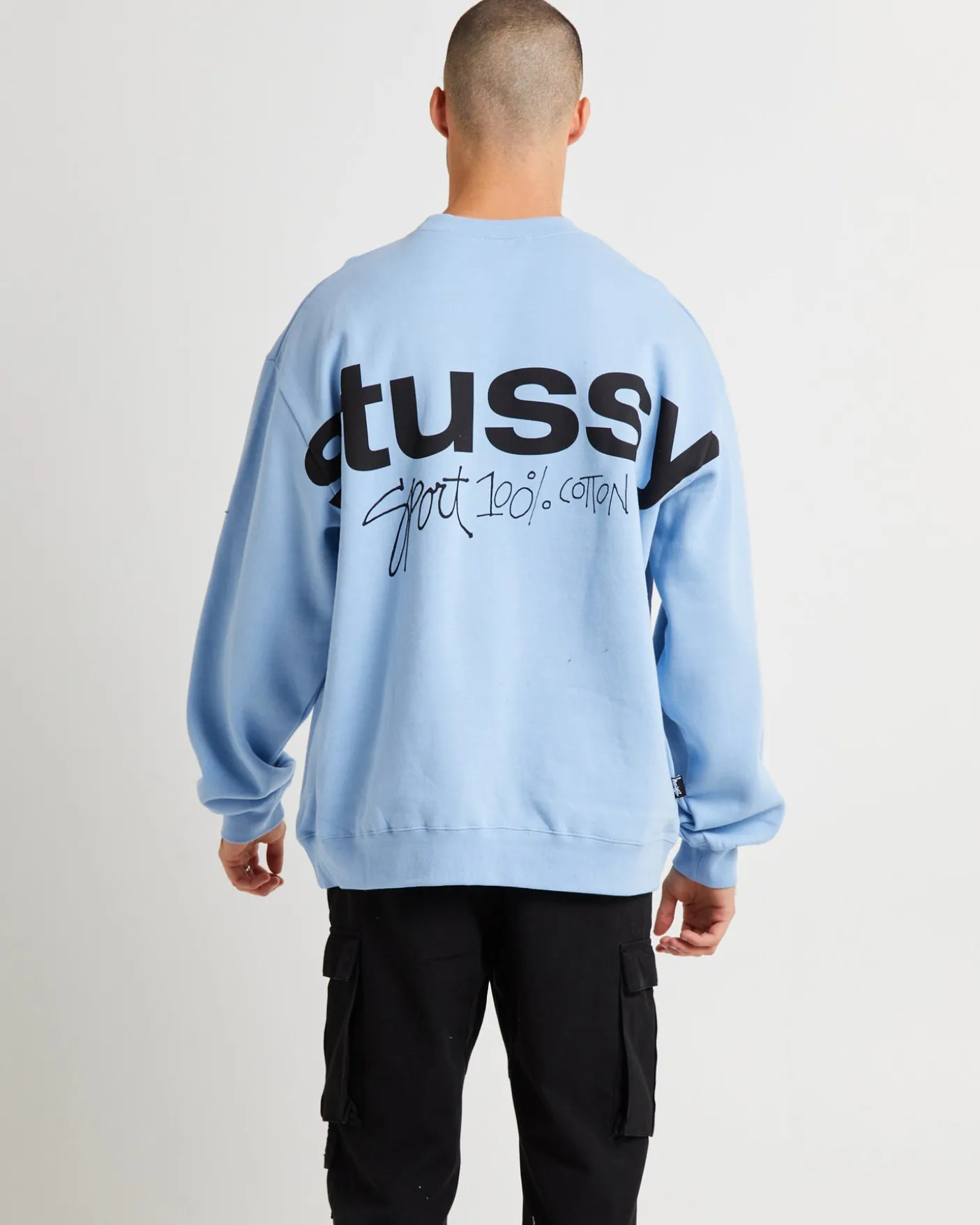Sport 100 Fleece Crew Sweater Powder Blue
