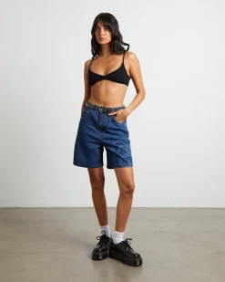 SS Link Denim Shorts in Dark