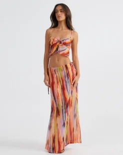 St Barts Maxi Skirt in Multi