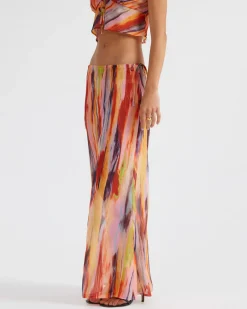 St Barts Maxi Skirt in Multi