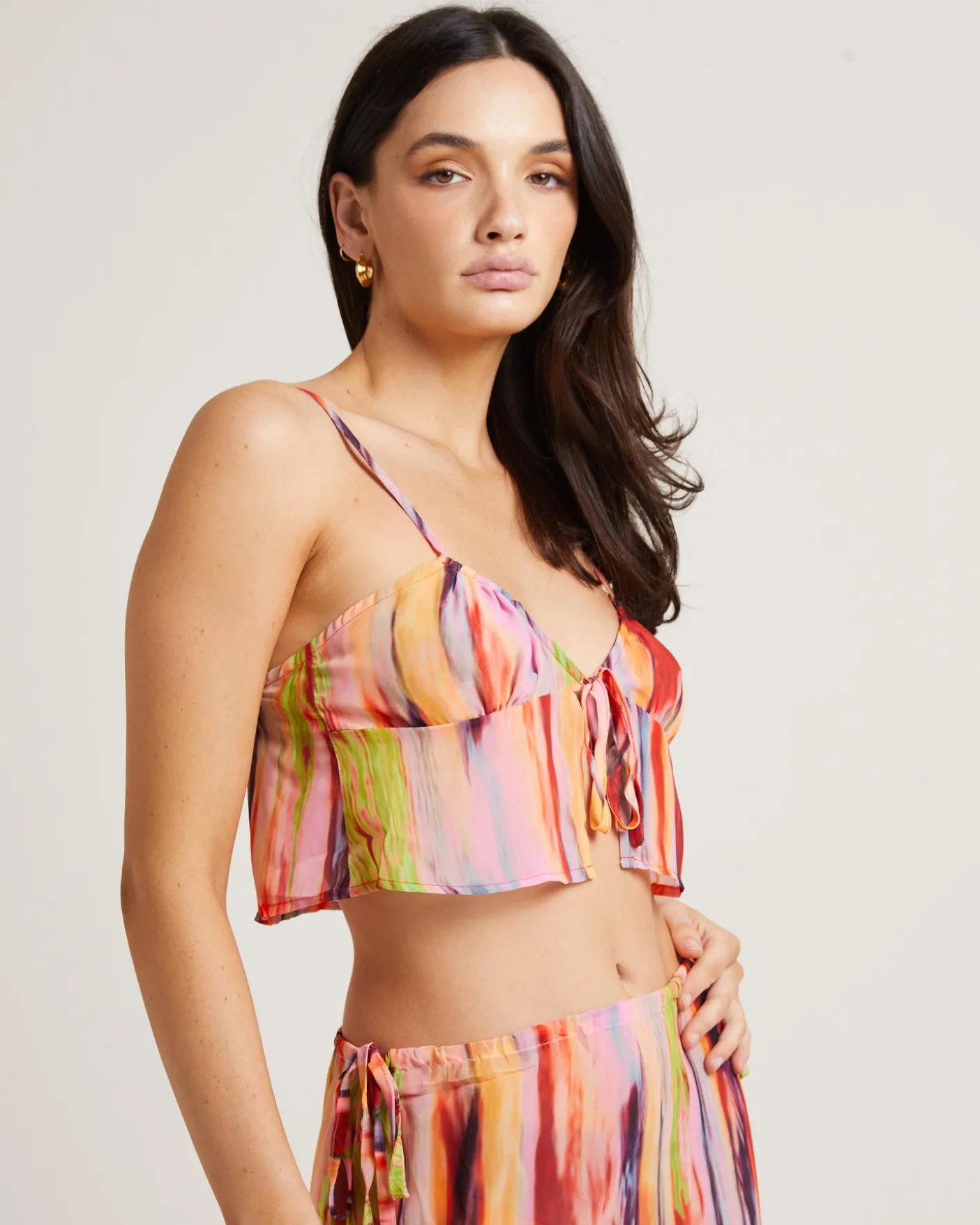 St Barts Tie Up Cami in Mutli
