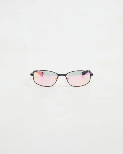 Star Beam Sunglasses in Matte Black/Pink Mirror