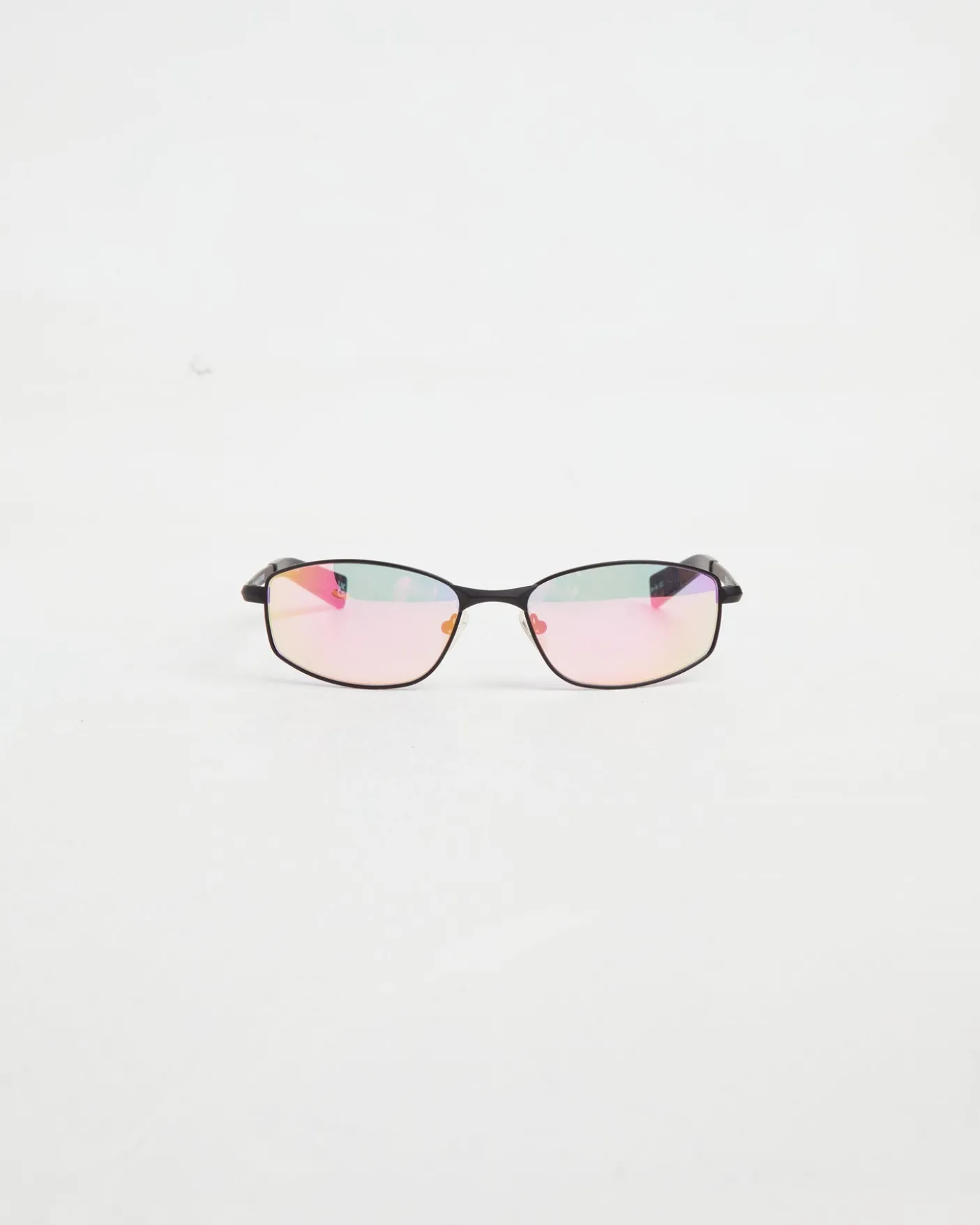 Star Beam Sunglasses in Matte Black/Pink Mirror