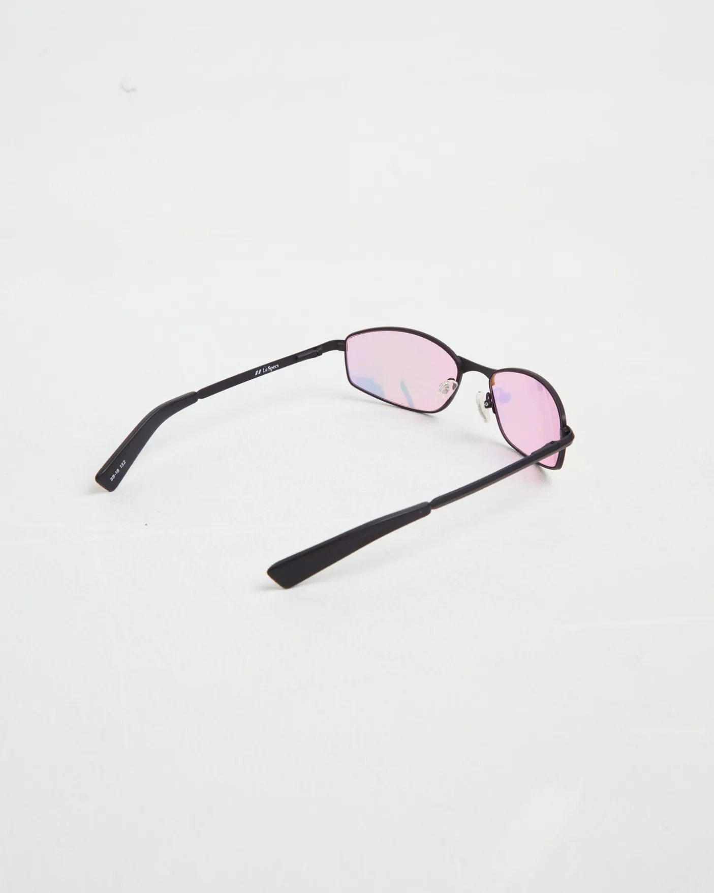 Star Beam Sunglasses in Matte Black/Pink Mirror