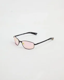 Star Beam Sunglasses in Matte Black/Pink Mirror