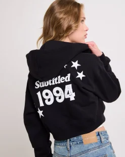 Stargazer Cropped Zip Hoodie