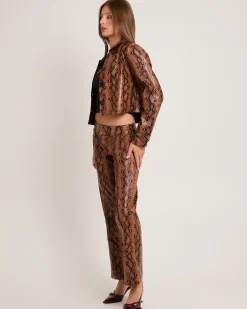 Stassy Snake PU Coat