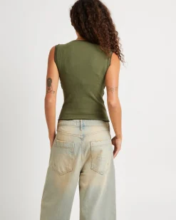 Stencil Rib Tank Top