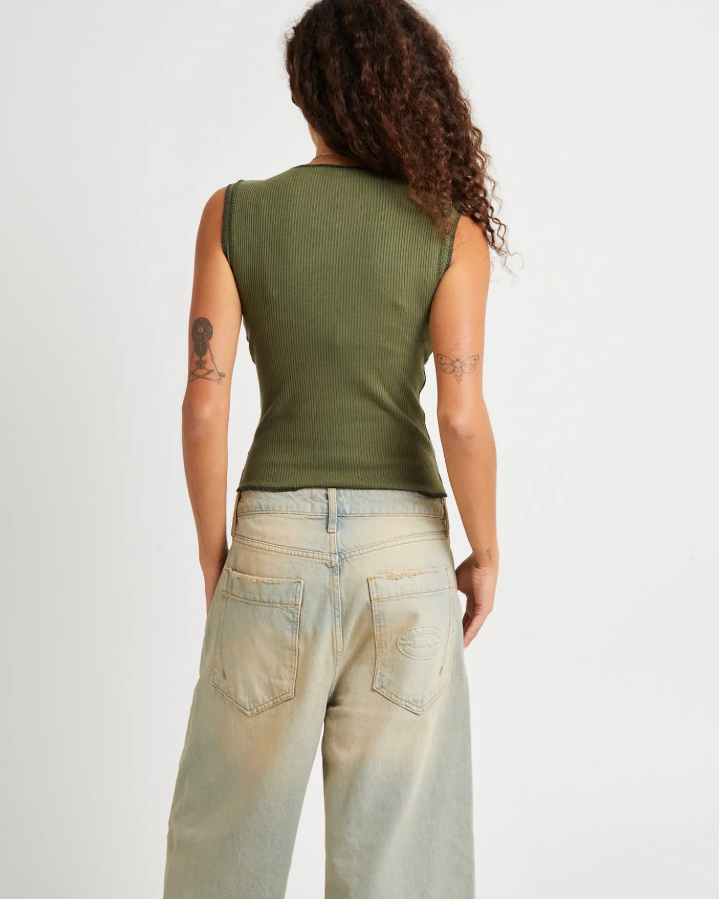Stencil Rib Tank Top