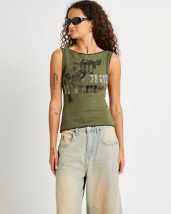 Stencil Rib Tank Top