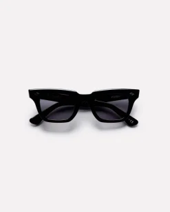 Stereo Sunglasses in Polished Black