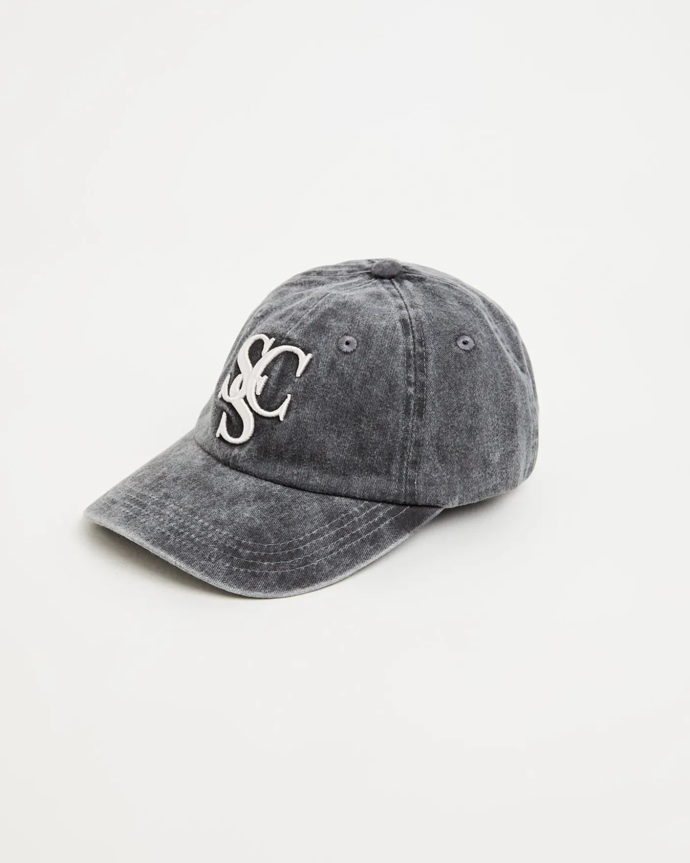 Stone Wash Baseball Cap in Washed Charcoal
